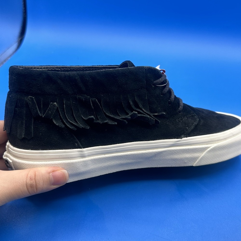 VANS UltraCush Black Suede Low Top Fringe Sneakers Shoes Women's Size US 7.5 - Picture 9 of 10
